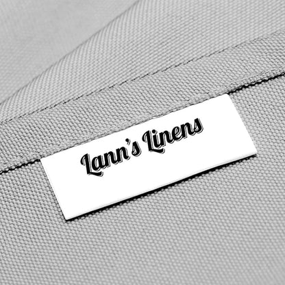 Lann's Linens - 10 Premium 70" x 120" Tablecloths for Wedding/Banquet/Restaurant - Rectangular Polyester Fabric Table Cloth - Silver
