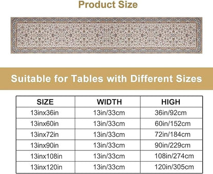 Farmhouse Vintage Flower Table Runner Morris Floral Farmhouse Rustic Coffee Kitchen Home Dining Party Table Decor 13x72in