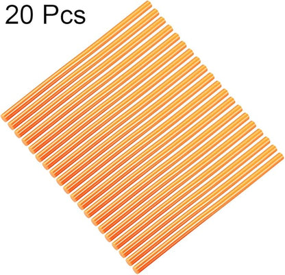 uxcell 20pcs Hot Glue Sticks for Glue Gun 7/16-inch x 10-inch Mini Hot Melt Adhesive Glue Stick Orange