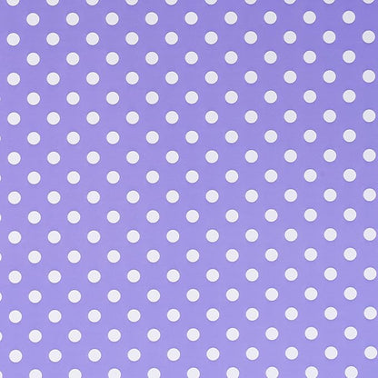 WRAPAHOLIC Reversible Wrapping Paper - Mini Roll - 17 Inch X 33 Feet - Light Purple and Polka Dot Design for Birthday, Holiday, Wedding, Baby Shower