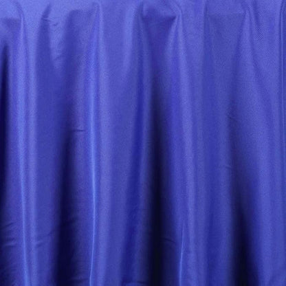 Efavormart Round Tablecloth, 120 Inch Stain & Wrinkle Resistant Washable Table Cloth, Decorative Polyester Fabric Table Cover for Banquet, Wedding, Dining - Royal Blue