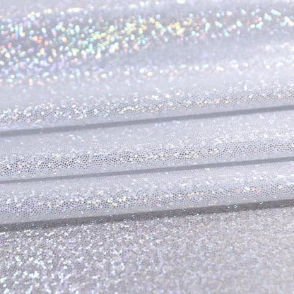 Fitable Silver Sequin Tablecloth for Parties 52x70 Inch - Sparkle Glitter Table Cloth Laser Rectangle Overlay for Wedding Baby Shower Ceremony Birthday Holiday Banquet