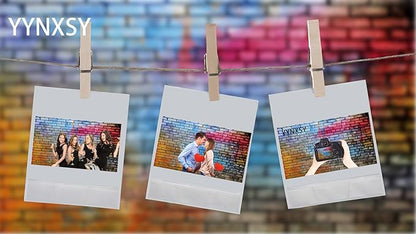 YYNXSY Colorful Brick Wall Photo Backdrop Retro Theme Stone Brick Wall Background Brick Design Microfiber Background Brick Decoration Brick Party Decoration Photo Background 7X5FT YY-24