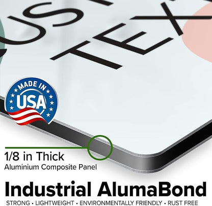 Custom Sign, Custom Street Sign, 11 Font Colors, 13 Font Styles, 4 Hole Options, 22 Sizes, 12x12 Inches, Rust Free DiBound, Fade Resistant, Made in USA by My Sign Center (Minimalist)