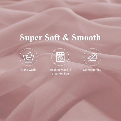 2 Pack 10 Ft Chiffon Table Runner Dusty Rose Gauze Long Table Runners 27x120 Inches Sheer Tulle Table Runner for Rustic Wedding Reception Bridal Shower Decorations Birthday Party