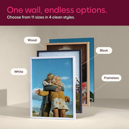 Mixtiles Official - Custom Photo Tiles - Personalized Printed Photos - Magnetic Wall Frames - Adhesive Sticker, No Nails - Various Sizes and Frames - 8x8-9Tile - Canvas Frame