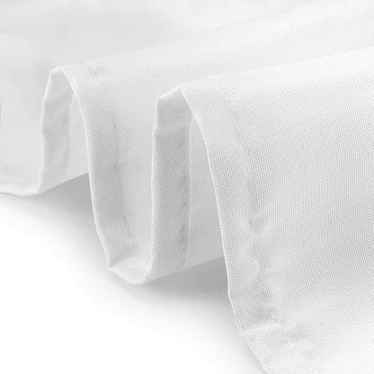 Lann's Linens - 10 Premium 90" x 132" Tablecloths for Wedding/Banquet/Restaurant - Rectangular Polyester Fabric Table Cloths - White