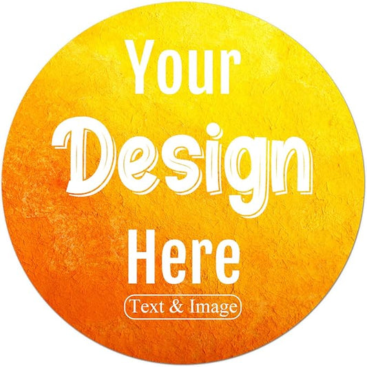 100-500 Custom Stickers Personalized Labels, Customized Stickers with Any Image Logo and Text. Custom Stickers for Business Logo Labels,etc. (Circle,1 Inch)
