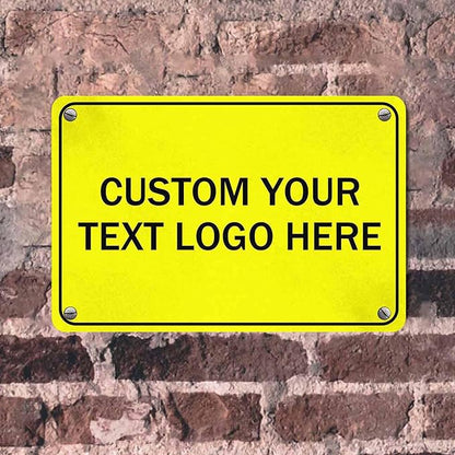 Custom Metal Signs, Personalize for Office, Home, Delivery - Your Image, Text, Photo, Pets, Kids Art - Made in USA