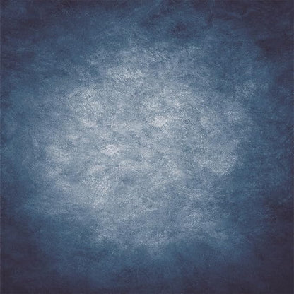 10x10ft Dark Blue Gradient Portrait Photo Backdrops Bright Center Abstract Photography Backdrop for Studio Photo Booth Prop Banner Decor Background