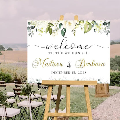 Wedding Welcome Sign, Custom Wedding Welcome Sign, Engagement Party Welcome Sign, Rustic Wedding Decorations For Ceremony, Sign In Board For Wedding
