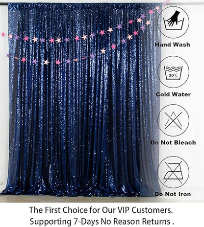ShinyBeauty PHOTOBOOTH Background Best Choice-4FTx7FT-Sequin backdrops, Sequin Fabric,Wedding backdrops,Rust Backdrop,Sequin Curtains,Photography Backdrop (Buy it Now) (4FTx7FT, Navy Blue)