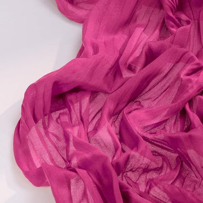 Hot Pink Cheesecloth Table Runner Fall Table Runner Boho Gauze 120 Inches Fuschia Cheese Cloth Fall Table Decorations for Thanksgiving Weddings Bridal Baby Shower Birthday Parties