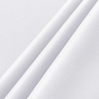 sancua 6 Pack White Tablecloth 60 x 102 Inch, Rectangle Table Cloth for 6 Feet Tables - Stain and Wrinkle Resistant Washable Polyester Table Cover for Dining Tables, Buffet Parties and Camping