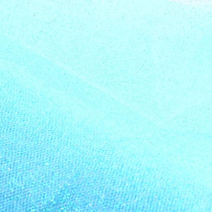 Sparkling Tulle Rolls, 15” by 30 Yards (90FT) Glitter Tulle Spool Ribbon Fabric for Wedding Birthday Bridal Shower Tutu Skirt Party Gift Wrapping (Light Blue)