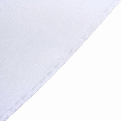 Efavormart Round Tablecloth, 90 Inch Stain & Wrinkle Resistant Washable Table Cloth, Decorative Polyester Fabric Table Cover for Banquet, Wedding, Dining- White