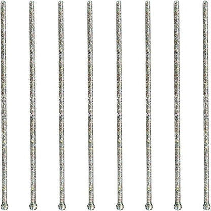 Royer Cocktail Stirrers - PRIDE Cocktail Glitter for Drinks, Perfect LGBTQ+ Party Drink Mixer & Decorations | 6 inches - Rainbow Glitter Stick with Disco Ball Design (D50)