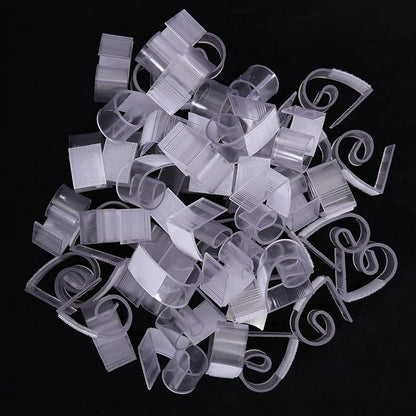 50 Pieces Table Skirt Clips Plastic Tablecloth Clips for Outdoor Party Indoor Outdoor Events 0.8-1.2"