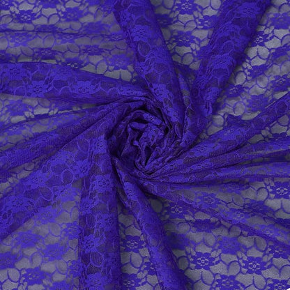 MDS Pack of 15 Wedding 12 x 108 inches Lace Table Runner for Wedding, Decorations for Birthday Parties, Banquets, Graduations, Engagements, and Runners fit Rectangle, Round Table- Royal Blue