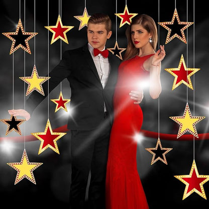 Geosar 150 Pcs Movie Star Cardboard Red Carpet Awards Night Cutouts Confetti Cutouts for Bulletin Board Movie Party Decoration Supply Wall (6 Inch)
