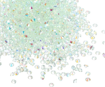 PATIKIL 14000Pcs Wedding Table Scatter Confetti Crystals 3mm Acrylic Diamonds Vase Fillers Gems for Table Centerpiece Decorations Bridal Shower Party, Mint Green AB