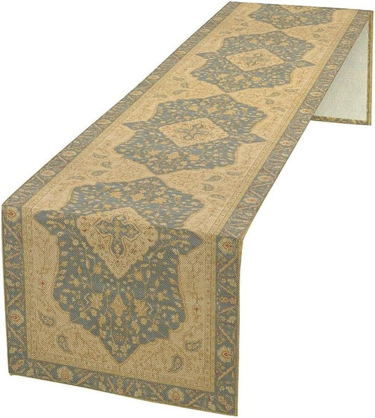Boho Table Runner,Vintage Geometric Traditional Textured Rustic Farmhouse Bohemia for Home Farmhouse Kitchen Table Dining Coffee Room Garden Party Wedding Decor 13x108in