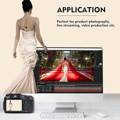 Cream Photography Backdrop for Photoshoot, Photo Backdrop Curtain, Perfect Cream Backdrops for Party Portrait Photoshoots Video Studio 10FTx20FT