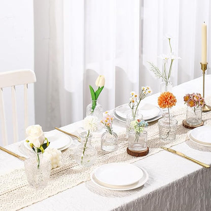 Bud Vases in Bulk 36, Glass Vase for Centerpieces, Small Vase for Flowers, Small Flower Vases for Centerpieces, Mini Vases, Vintage Vase, Clear Bud Vases for Wedding Table Decor