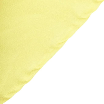 Efavormart Round Tablecloth, 120 Inch Stain & Wrinkle Resistant Washable Table Cloth, Decorative Polyester Fabric Table Cover for Banquet, Wedding, Dining - Yellow