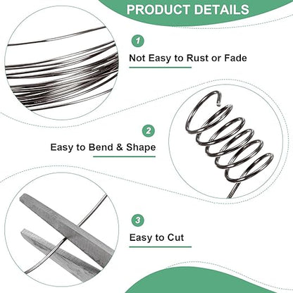 0.8 mm/20 Gauge Copper Wire for Jewelry Making, 7.5FT Copper Beading Craft Wire for Jewelry/Weaving/DIY Crafting/Planting, Color-Retaining [2.3 M, Metallic Black]