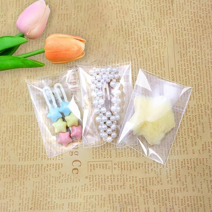 PigPotParty 2"x3" Cellophane Cookie Bags Self Sealing, 100 Pcs Clear Plastic Treat Individual Cookie Bags with seal, Perfect for Goodies, Party Favors, Snacks, Gift Wrapping