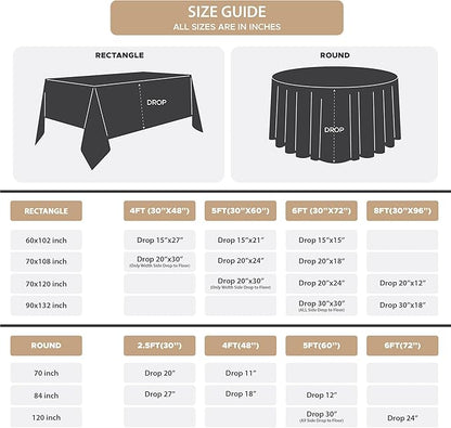 Fitable 8 Pack Rectangle Tablecloths: Stain Resistant Wrinkle Free Fabric Table Clothes, Washable Reusable Polyester Table Covers for Wedding Party Birthday Banquet Reception(Pink, 60x102 Inch)