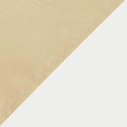 Efavormart 90" Square Polyester Table Overlay for Wedding Kitchen Dining Events - Champagne