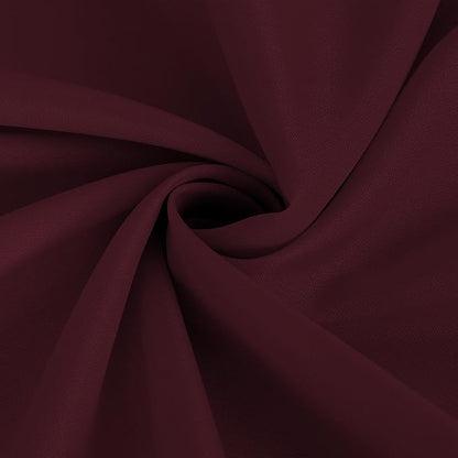 Fitable 6 Pack Burgundy Tablecloths for Round Tables - 108 Inches in Diameter - Stain Resistant and Washable Table Clothes, Polyester Fabric Table Covers for Wedding, Party, Banquet, Formal Events