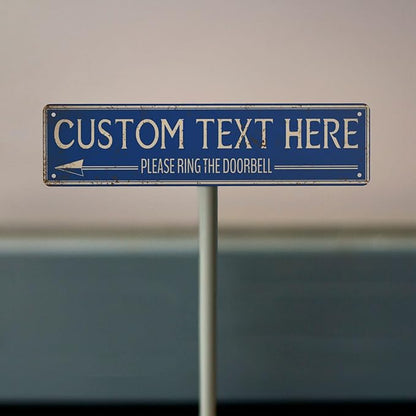 Custom Signs Outdoor Metal Personalized Street Signs with Your Text Name Logo Photo for Business Home Street Bar Outdoor Indoor Wall Decor Fade Resistant Plaque