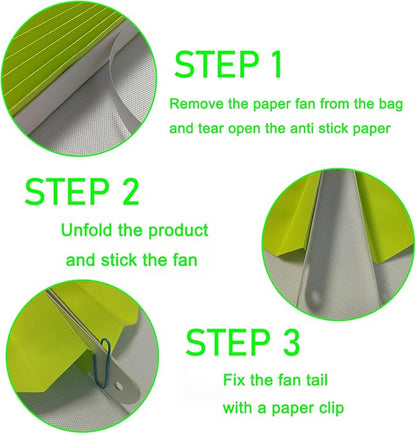 Green Graduation Party Decor,Tropical Party Decorations,Emerald Green Party Decorations,Hawaiian Themed Party Decorations,8in Hanging Paper Fans 30 Color DIY Set (Clear Green)