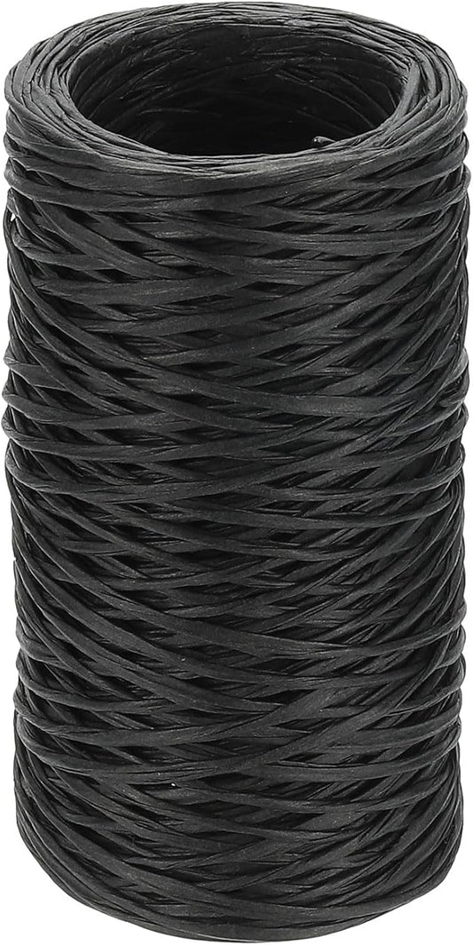 uxcell 164 Feet Floral Wire, 1mm Vine Bind Wire for DIY Crafts Flower Bouquet Christmas Wreaths Black