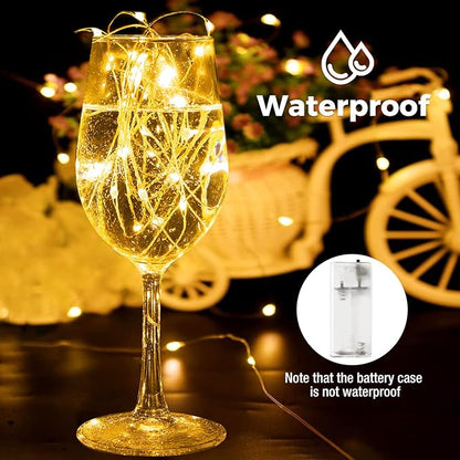 btfarm 20 Pack Fairy Lights Battery Operated with Timer, 10FT 30LED Twinkle Lights Waterproof, Copper Wire Christmas String Lights Battery Powered for Indoor Outdoor Wedding Party Holiday Decorations