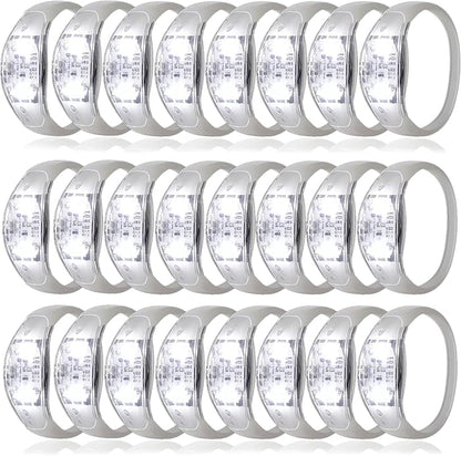 100 Pcs LED Bracelets Sound Activated with Flashing LED Strobe Music Control Light Up Bracelets for Rave, Game Prizes, Birthday Party Favor,Valentine's Day gift