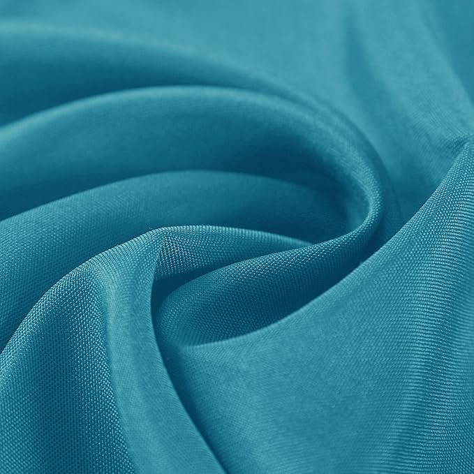 Cloth Napkins 20x20 inch Washable Polyester Dinner Napkins Soft Table Napkins for Wedding Party Dining Banquet(Caribbean Blue,12PCS)