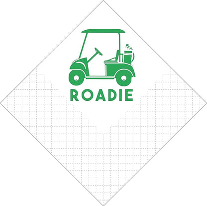 Golf Cocktail Napkins, 100 Pack Par-Fect Together Golf Themed Paper Cocktail Beverage Napkins for Wedding Rehearsal Dinner Bridal Shower Engagement 2-Ply, 5x5 Inches (Golf Cart Roadie Napkins)
