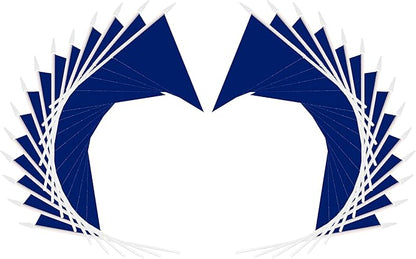 12 Pack Dark Blue Pennant Flags Small Mini Hand Held Solid Color Pennant On Sticks Flags with 12.6"Solid Pole & Spear Top,Party Events Celebration,School,Grand Opening,Kids Birthday,Sports Clubs,Flower Pot