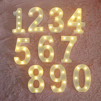 MUMUXI Marquee Light Up Letters | Large Light Up Numbers | Battery Powered and Bright with Every Letter of The Alphabet | for Wedding, Birthday, Party, Celebration, Christmas or Home Decoration (5)