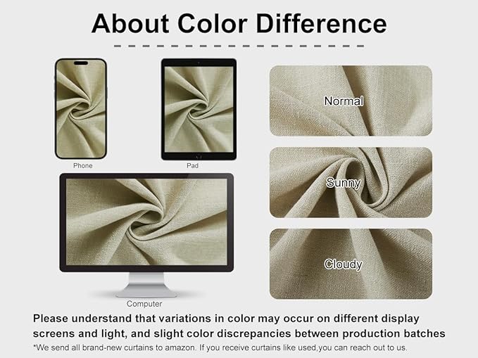 Vision Home Sand Pinch Pleated Semi Sheer Curtains Textured Linen Blended Light Filtering Window Curtains 102 inch for Living Room Bedroom Pinch Pleat Drapes with Hooks 2 Panels 40"Wx102"L,Camel Beige