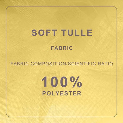 Gold Tulle Fabric Roll Spool Bolt (54 Inch by 40 Yards) Large Tulle Wedding Party Decoration, Tutu Skirt, Table Runner, Gift Wrapping, Bridal Shower, Soft & Drape (Antique Gold)