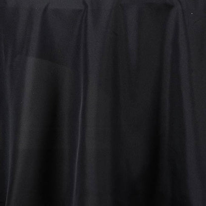 Efavormart Round Tablecloth, 108 Inch Stain & Wrinkle Resistant Washable Table Cloth, Decorative Polyester Fabric Table Cover for Banquet, Wedding, Dining- Black