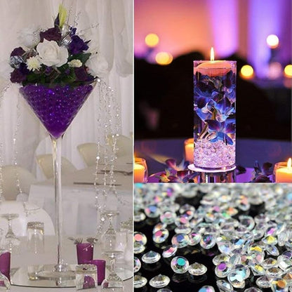 1000pcs/ Pack Wedding Table Acrylic Diamond Scatter Crystals Confetti Acrylic Gems Vase Fillers Rhinestones for Wedding, Bridal Shower, Vase Beads Decorations (12mm, Light Purple)