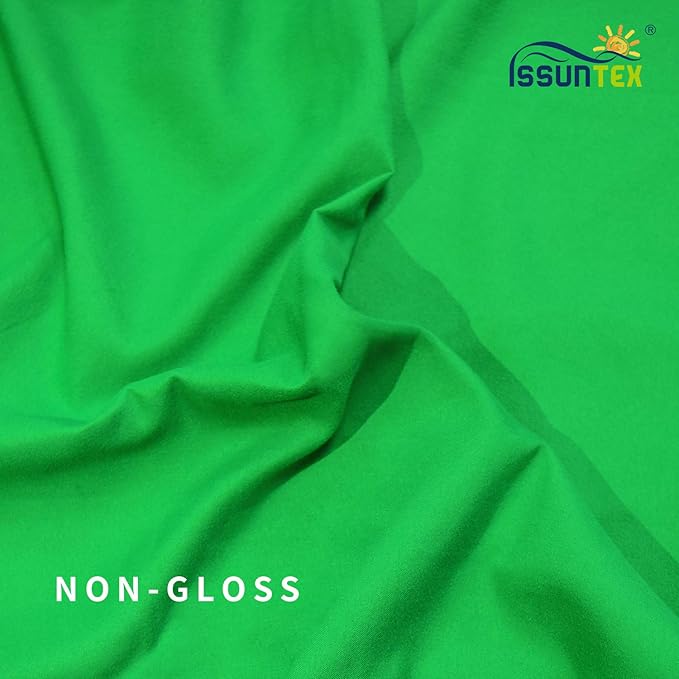 ISSUNTEX 6X9 ft Background Muslin Backdrop, Photo Studio, Collapsible High Density Screen for Video Photography and Television-Green