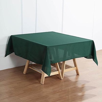 Efavormart 54x54 Hunter Emerald Green Wholesale Linens Seamless Polyester Square Tablecloth for Wedding Banquet Party Restaurant