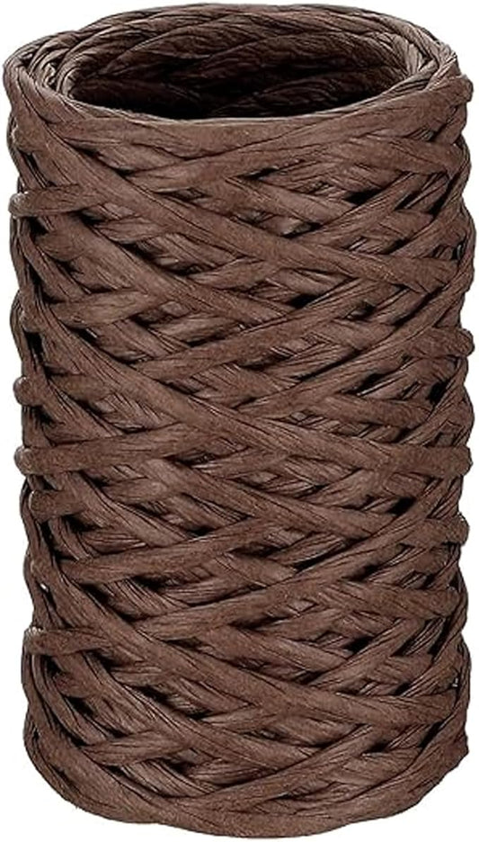 65 Feet Floral Wire Rustic Vine Bind Wire for Craft Wrapping Flower Bouquets(1 Roll,Dark Brown)